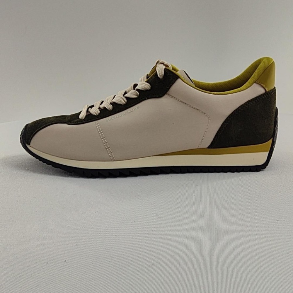 Michael Kors Men Rhodes Mixed-Media Trainers Shoes Ivy Multi 9